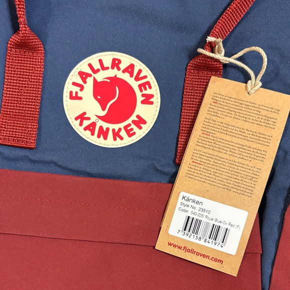Fjallraven Kånken Classic Backpack - Deep Red and Navy NWT*see details - Picture 2 of 10